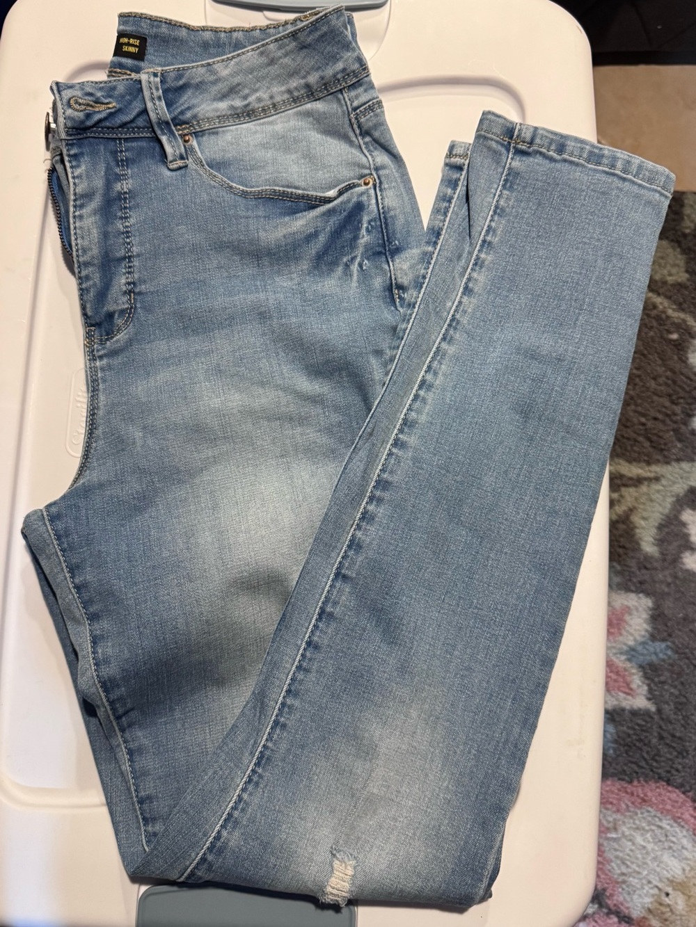 Royalty For Me Light Blue High-Rise Skinny Jeans